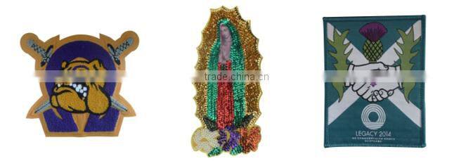 Boat car plain embroidery iron on badges