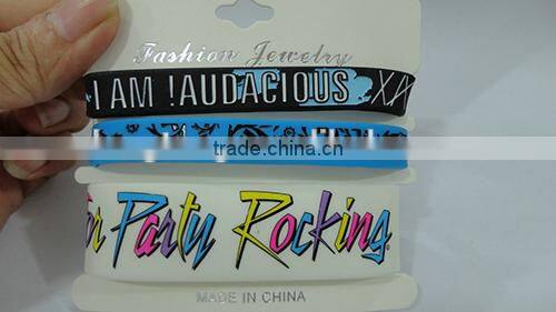 2014 best seller manufacture any of customized silicon bracelet in high quality and the cheapest price