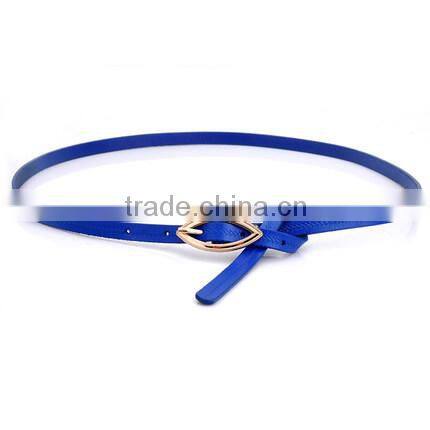 2015 hot sell fashion women leather pu belt manufacturer