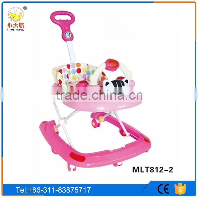 Factory direcly sell cheap price new model rotating baby trolley walker