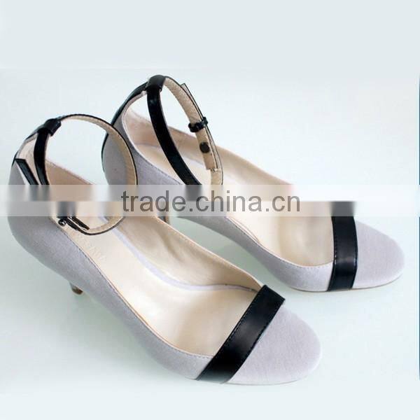 Handemade high quality girls dress shoes sandal shoes ankle strap shoes