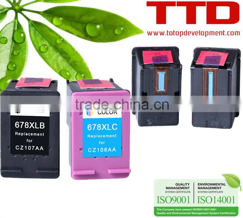 TTD Ink Cartridge 678XL (CZ108AA CZ107AA) for HP Deskjet 2515 3515 1018 Cartridge