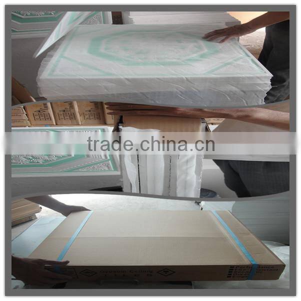 color gypsum board(ceiling) manufacturer/ decorative gypsum ceiling tile