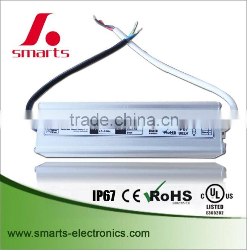 24V 50W metal case led power supply