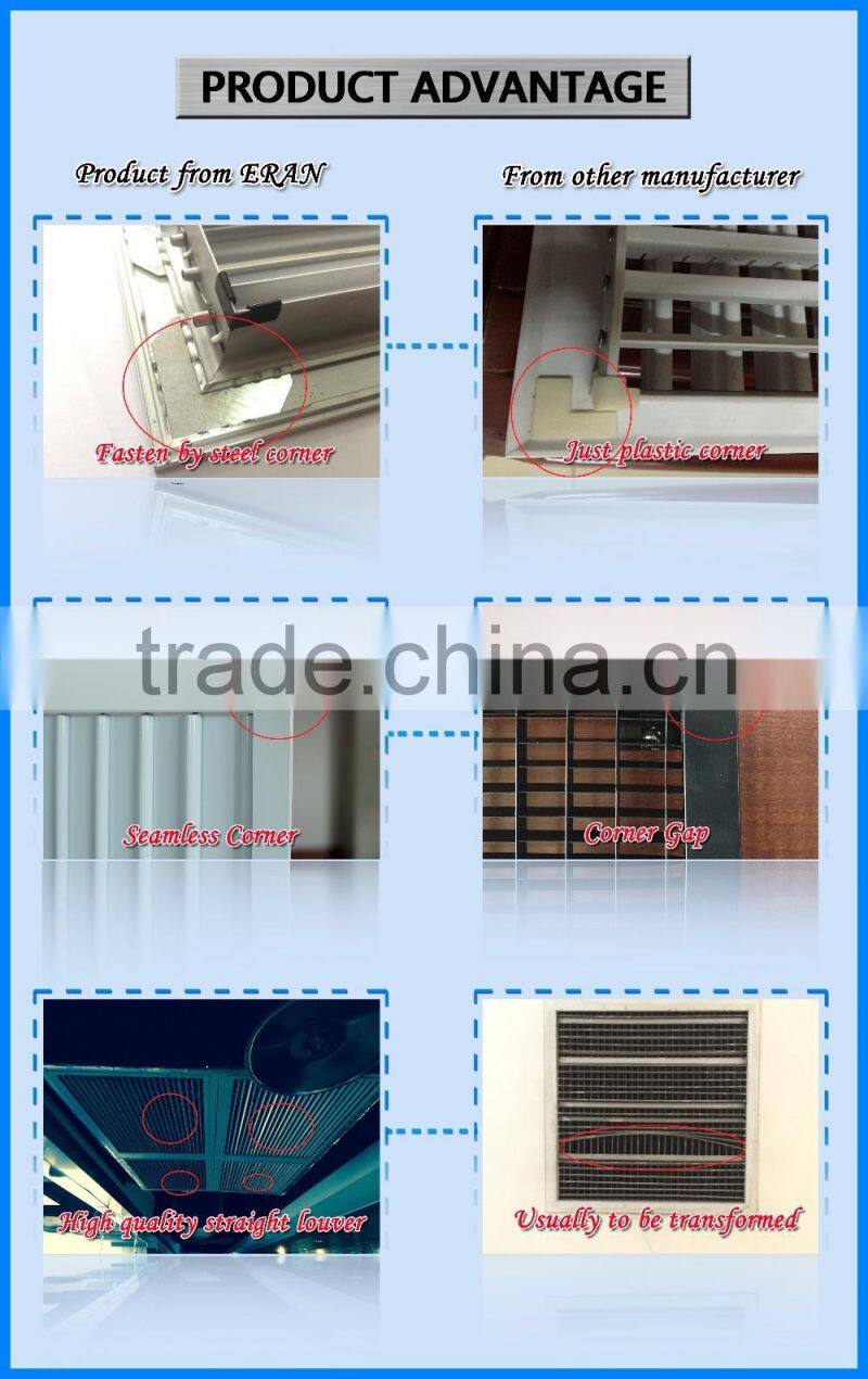 Adjustable HVAC Electric Plate Ceiling Diffuser