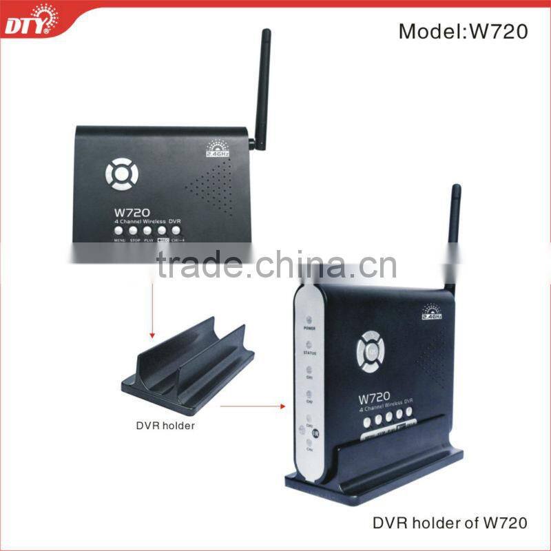 cheap full D1 2.4GHZ digital wireless home dvr camera kit, W720