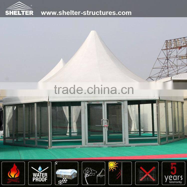 High peak polygonal gazebo tents for weddings