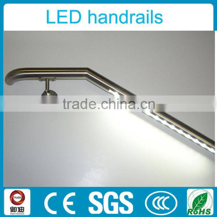 Modern stainless steel removable handrail for staircase