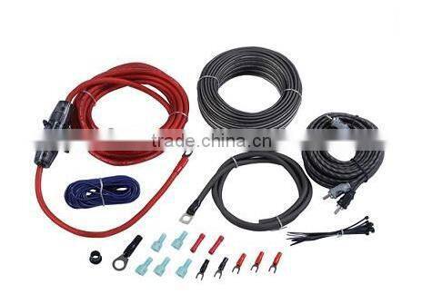 high end flexible 0ga red audio amplifier cable kit Made in China
