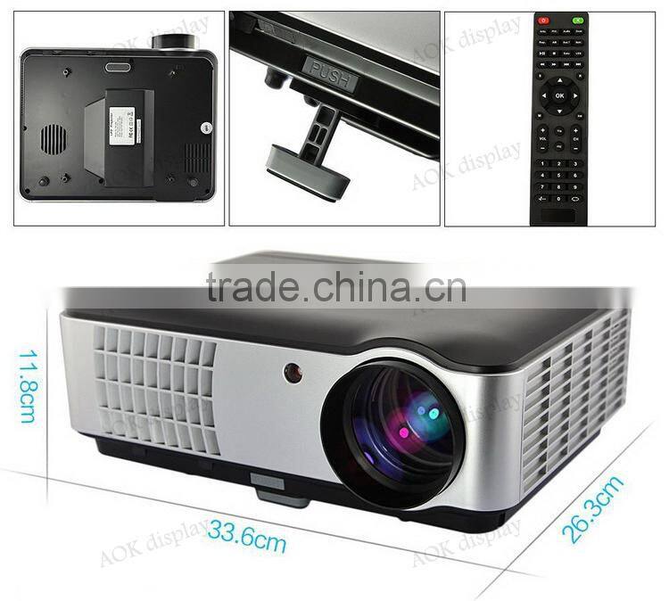 4200 Lumens 1080p LED 3D HD Office Home Theater Projector 1280x800 Resolution HDMI USB Port For Business Education Home Theater