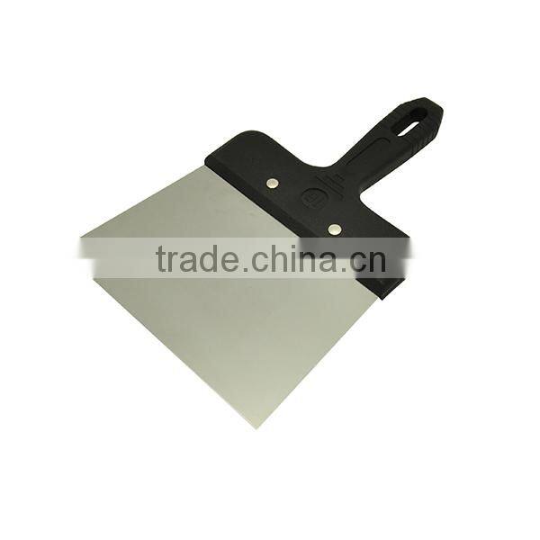 200mm Stainless Steel Blade black or blue color Plastic Handle Scraper putty knife European Standard Tools