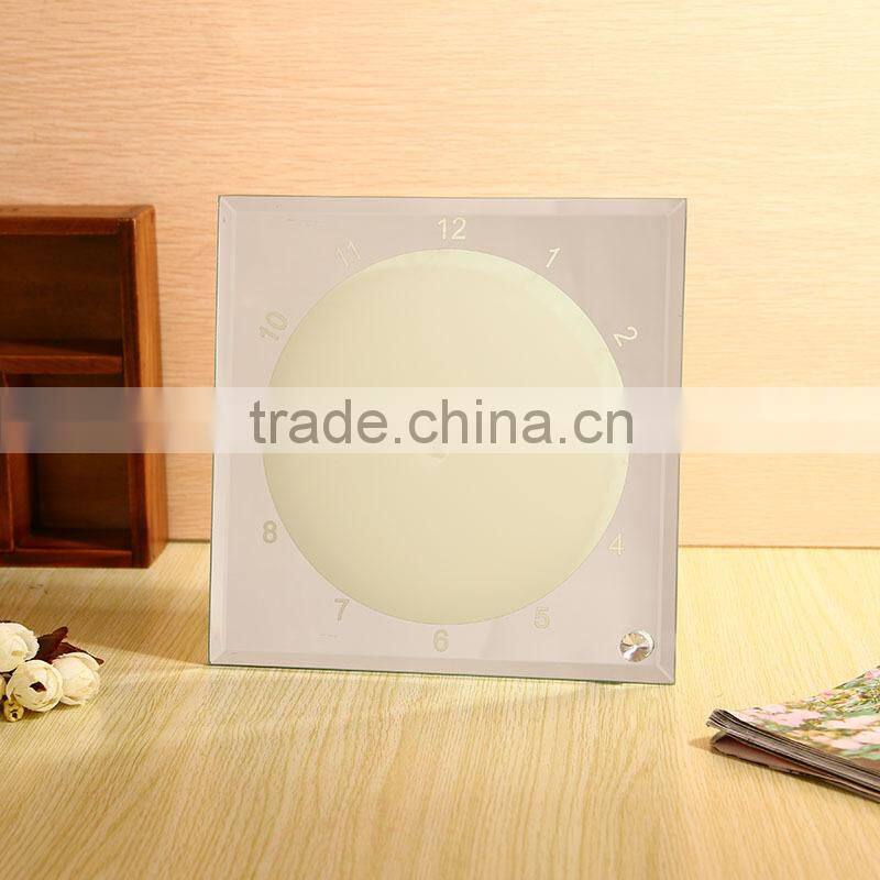 Square shape glass photo frame as wedding gift