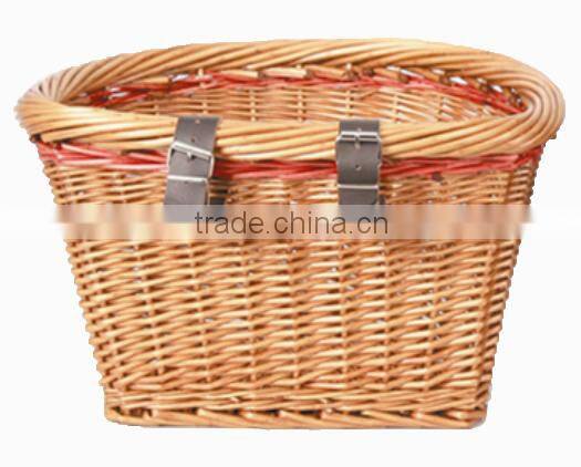 wholesale wicker baskets woven bicycle basket /natural pet bicycle bike baskets