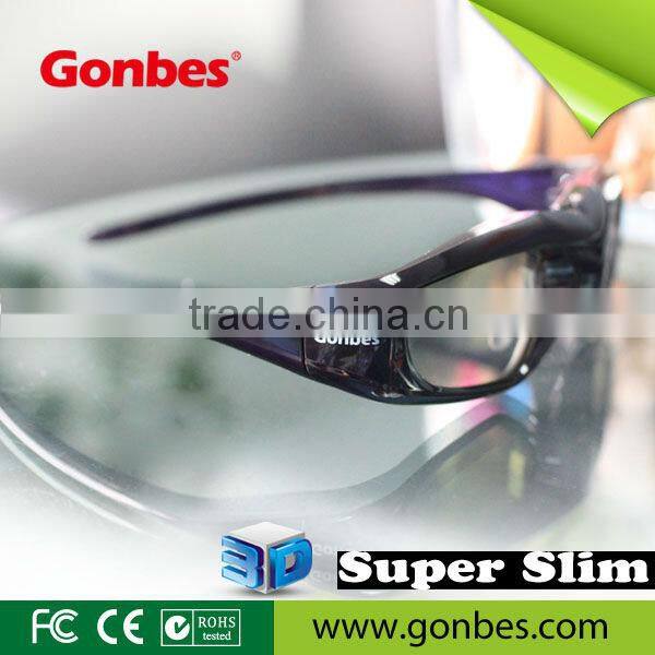 SUPER SLIM active shutter 3D GLASSES FOR tvs home using