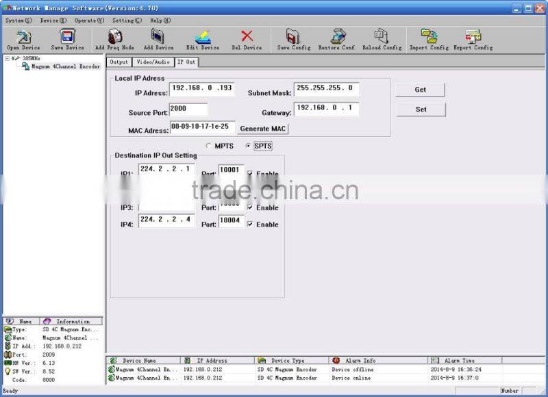 SC-1302 MPEG2/H.264 SD IPTV ENCODER