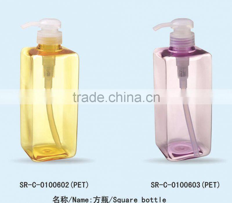 600ml body lotion spray bottle shampoo plastic box empty bottle squeeze