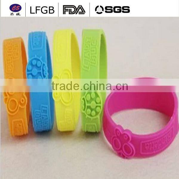 China manufacture custom made silicone bracelets&silicone wristband/band with high quality