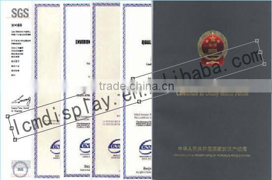 low power one line 7segment lcd display see through