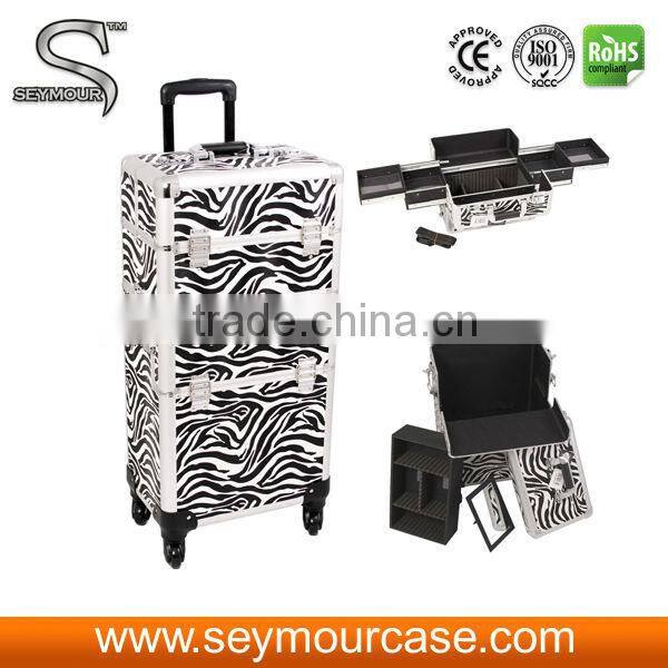 2 in 1 Rolling Makeup Train Case