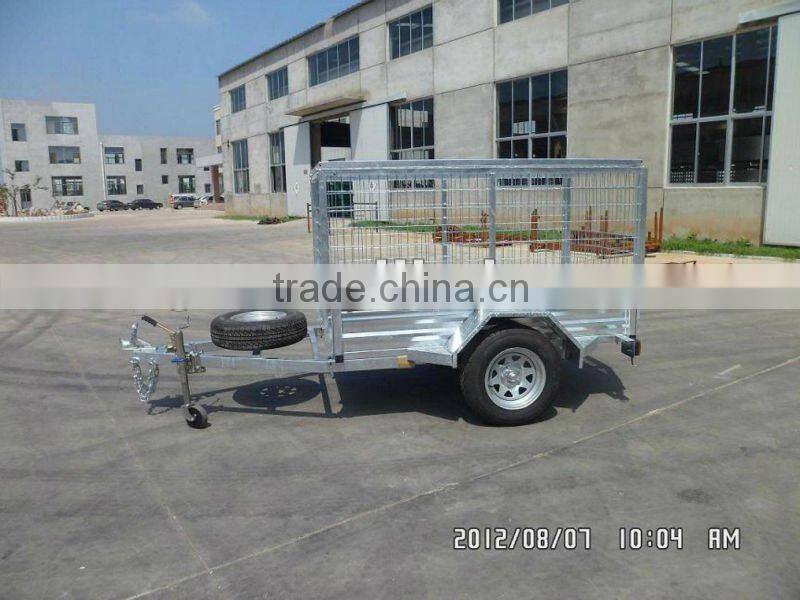 All galvanized chassis cargo trailer with galvanized sheet