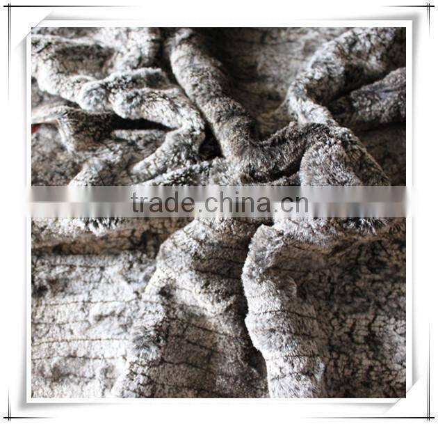 100% polyester french terry fleece fabric fake fur fabric