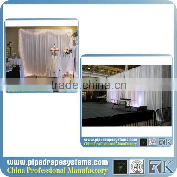trade show pipe and drape round wedding decoration event candle stand