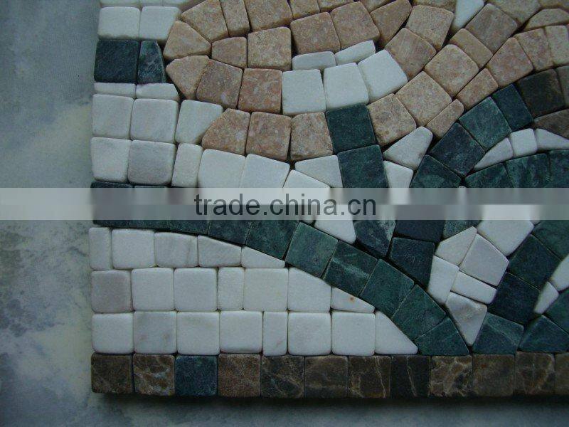 YFL167 Lava Mosaic Border line Art Marble Mosaic