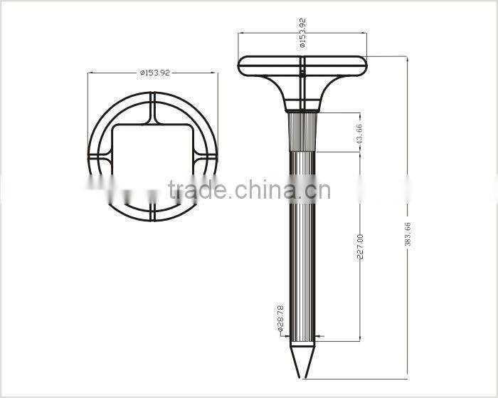 Advanced Solar led light mole repeller for Garden Use