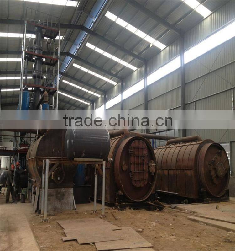 Continuous waste tire pyrolysis equipment with high oil yield