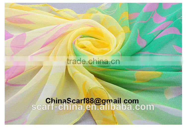 Wholesale chiffon silk scarf