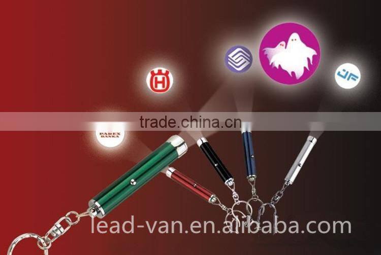 Large inventory for sale cheap projector flashlight keychain