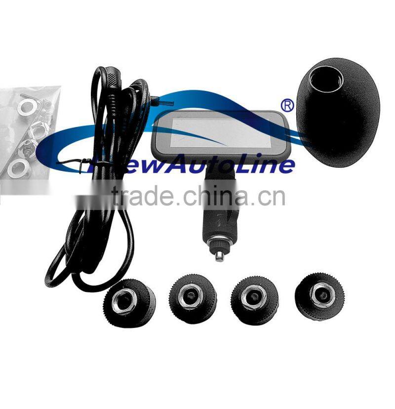 External TPMS with 4 valves sensors &LCD car wireless tire pressure monitor system