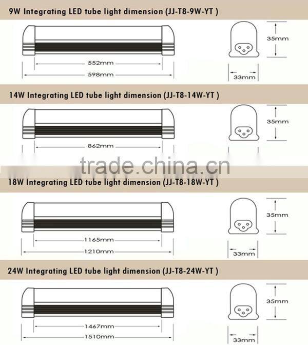 1.5m integrated top quality pure white producer t8
