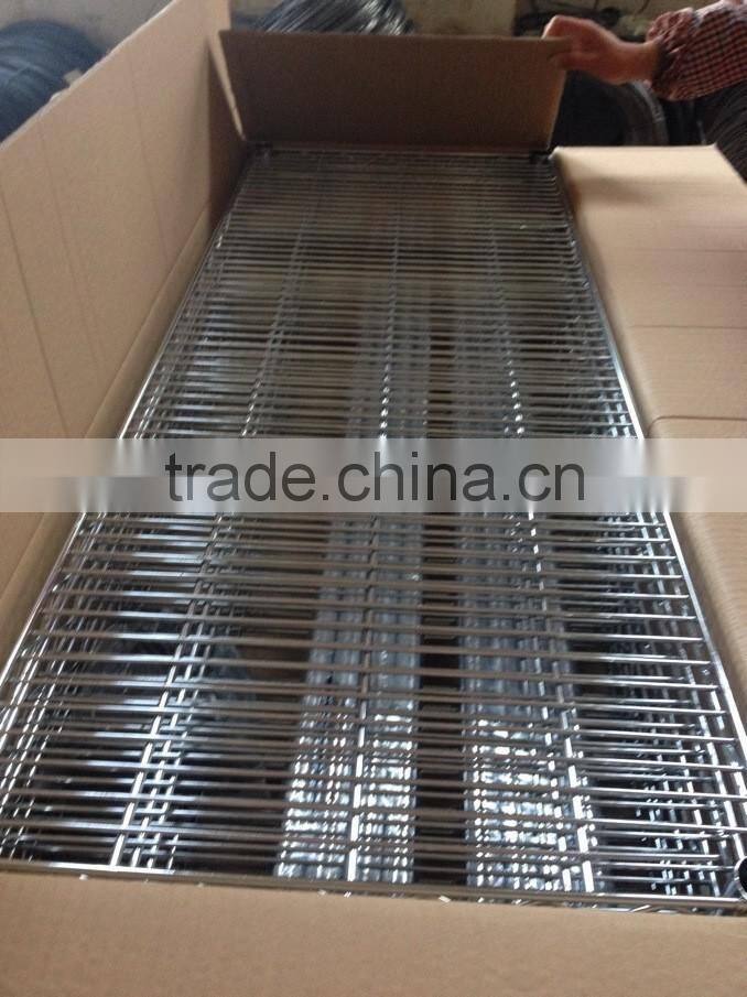 3 Tiers Chromed Metal Wire Shelving, Storage Rack