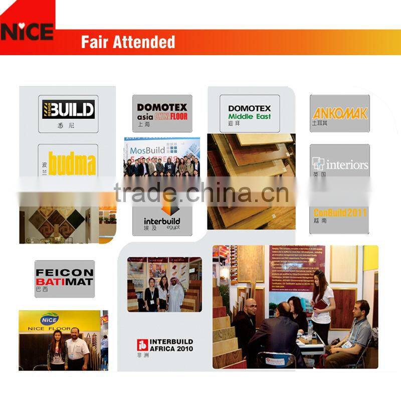 8mm 12mm hdf V-groove painted german techniquel aminate flooring