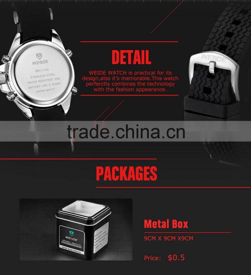 WEIDE Top Brand Watch Silicon Watch Alibaba China Men Watches WH1103-9