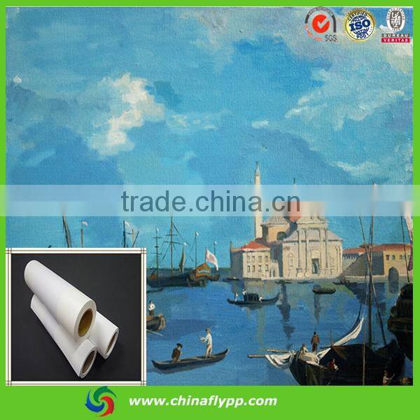 2016 new premium quick ink absorption Polyester Canvas