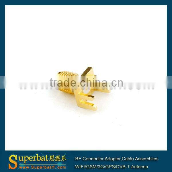 SMA rf connector SMA Female PCB Mount Connector tab terminal for PCB