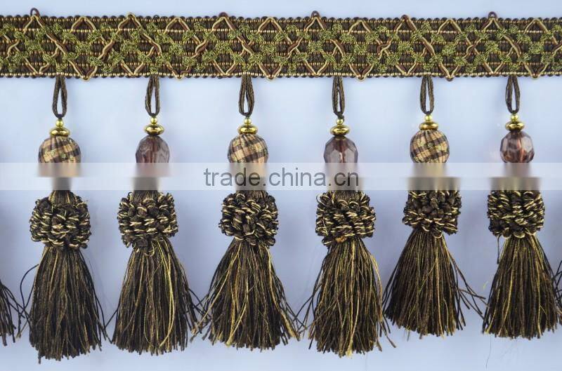 fabric edging fringe wholesale,curtain tassel lace