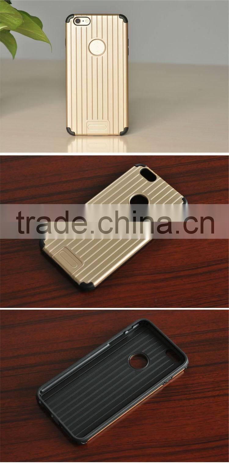 Heavy Duty Armor Metal PC Plastic Cover Case For iPhone 6 6s plus