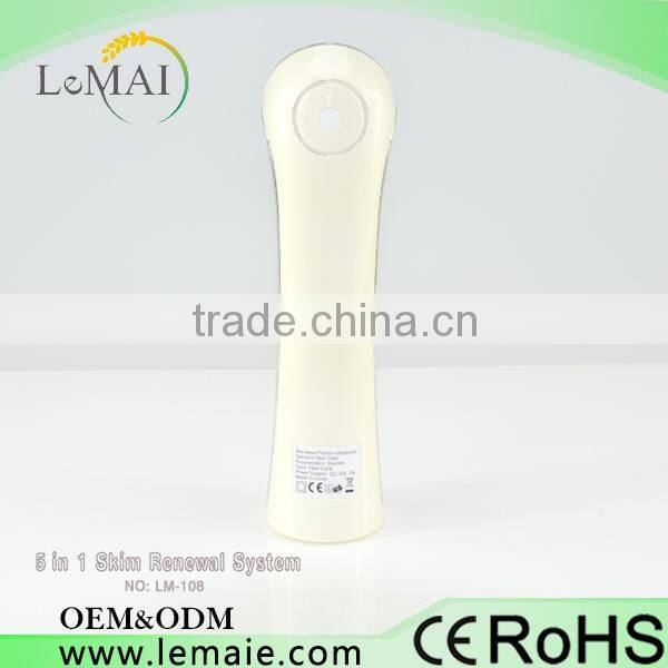 ultrasonic photon facial massager 5 in 1 beauty instrument