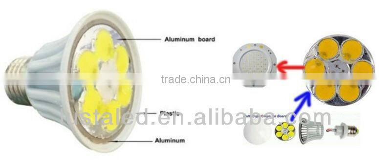 LED Bulb 7W E27, 7W LED Lamp Dimmable Version, 7W Replace 75W Halogen, E27/E26/22 Base, , CE Rohs UL Approved, 3 Years Warranty