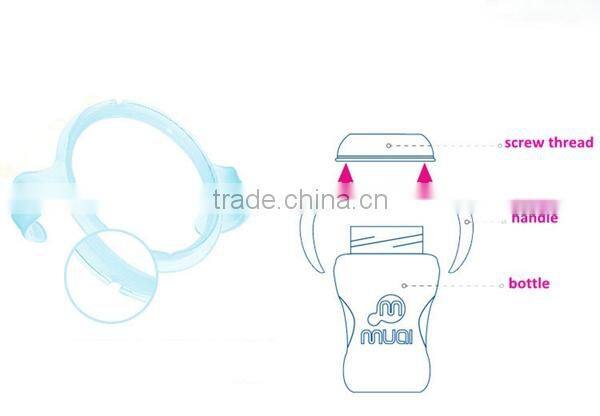 2014 Factory direct 100% food grade silicone baby blender bottle with handle UN-0862