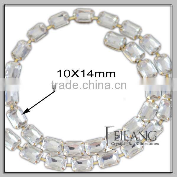 Handmade new style rhinestone crystal cup chain