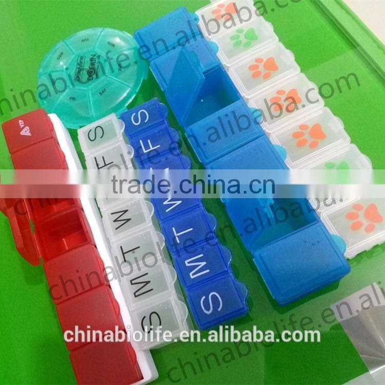7days piastic weekly pill box ,Tablet box pill box