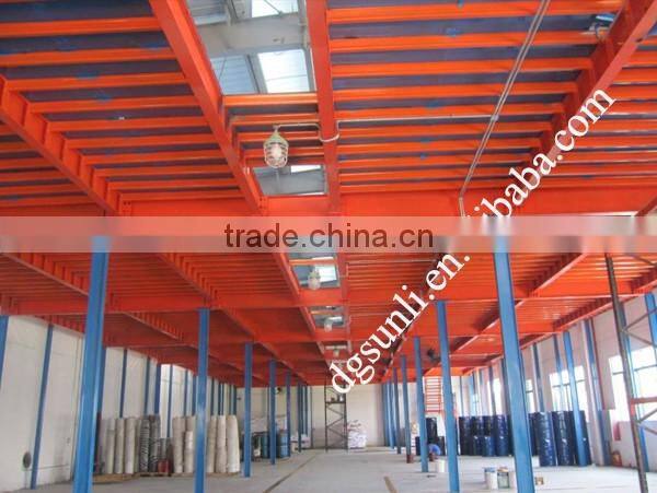 Q235 Warehouse Steel Floor Rack Mezzanine