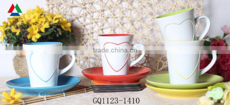 High quality handpainted ceramic mug 3d ceramic mug