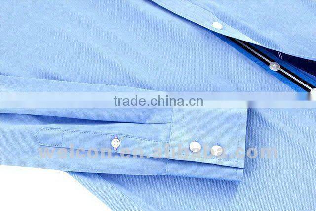 100% cotton long sleeve classic business pinstripe dress shirts design for man