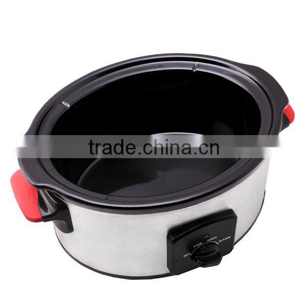 8L Stainless Steel Oval Slow Cooker ( XJ-13221B)