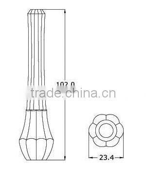 Double color empty liquid cosmetic bottle